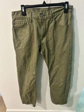 Levi's 505 Olive Utility Denim Pants 32x30